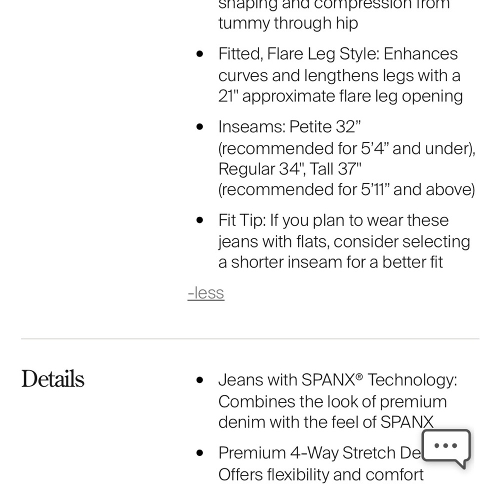 NWT SPANX White Flare Jeans Small - Picture 7 of 7
